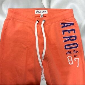 Aeropostale Coral Joggers with Navy Accents